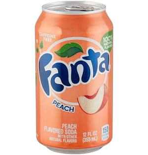 Fanta Peach sans caféine — 33 cl